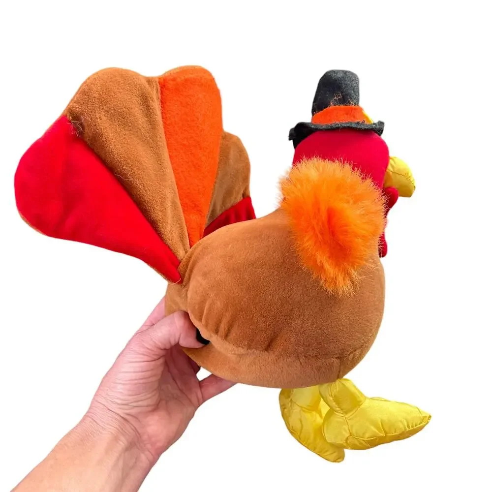 Vintage Gibson Greetings Turkey Plush 1994 Mr Gobbles Thanksgiving Stuffed Bird